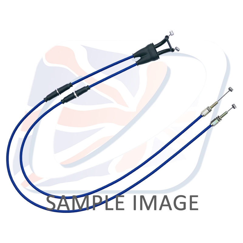 Throttle cables (pair) Venhill featherlight Albastru