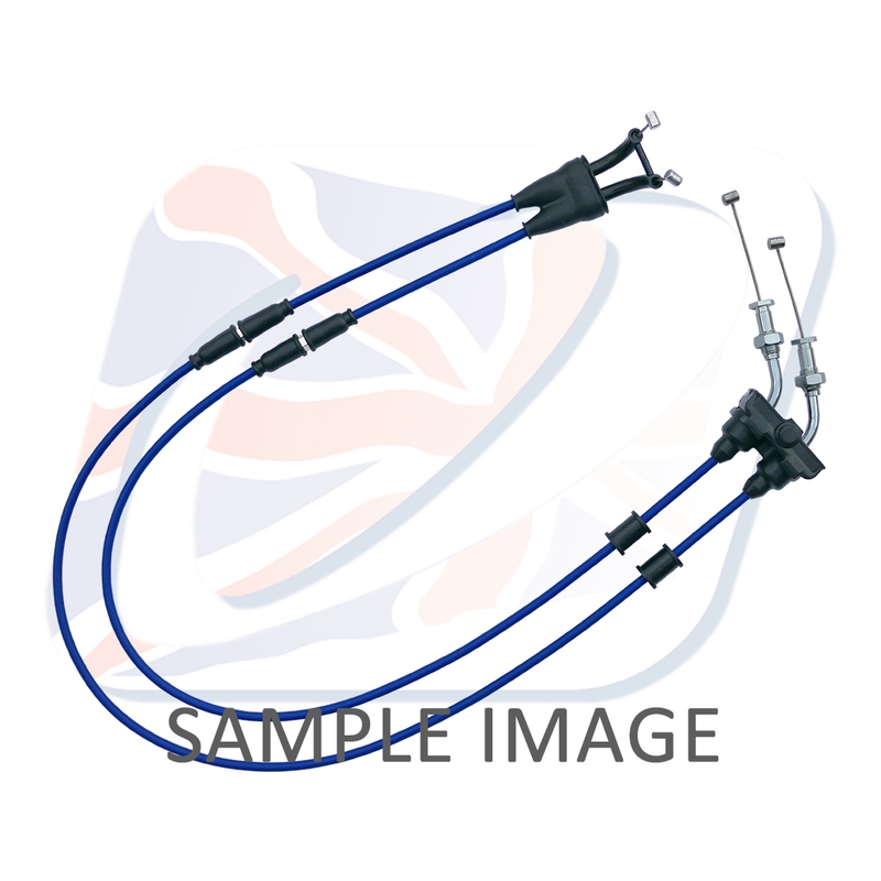 Throttle cables (pair) Venhill featherlight Albastru