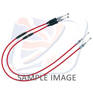 Throttle cables (pair) Venhill H02-4-045-RD featherlight Rosu