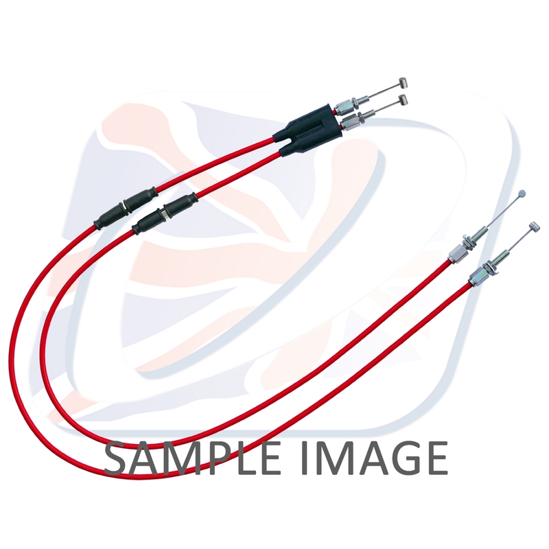 Throttle cables (pair) Venhill featherlight Rosu