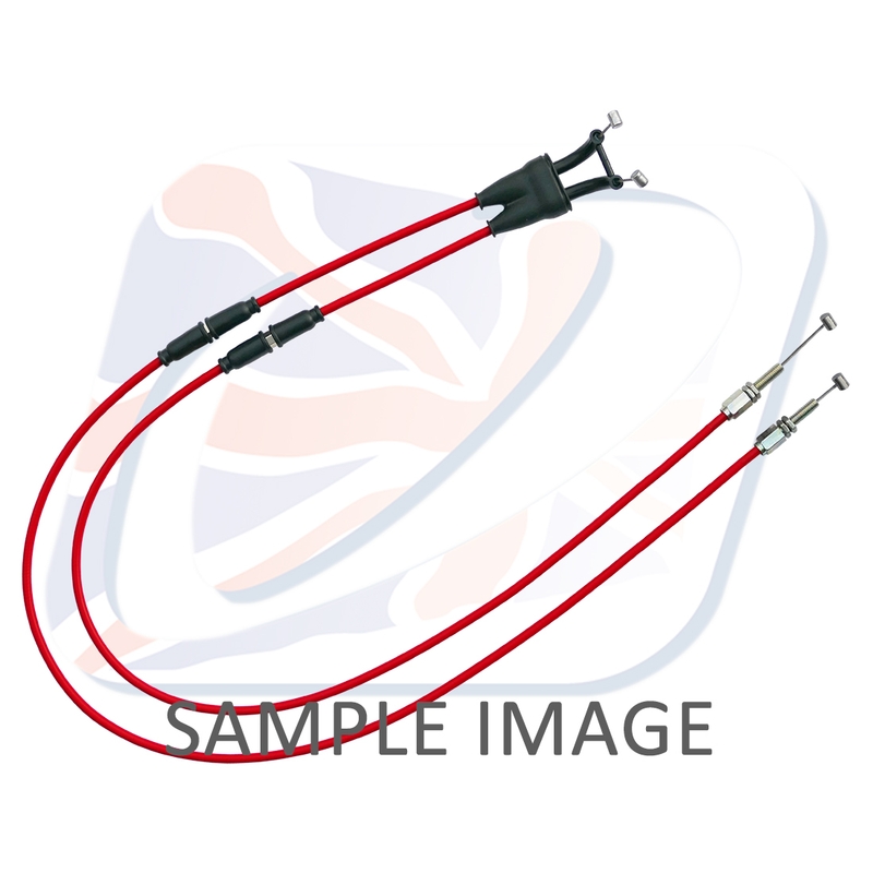 Throttle cables (pair) Venhill featherlight Rosu