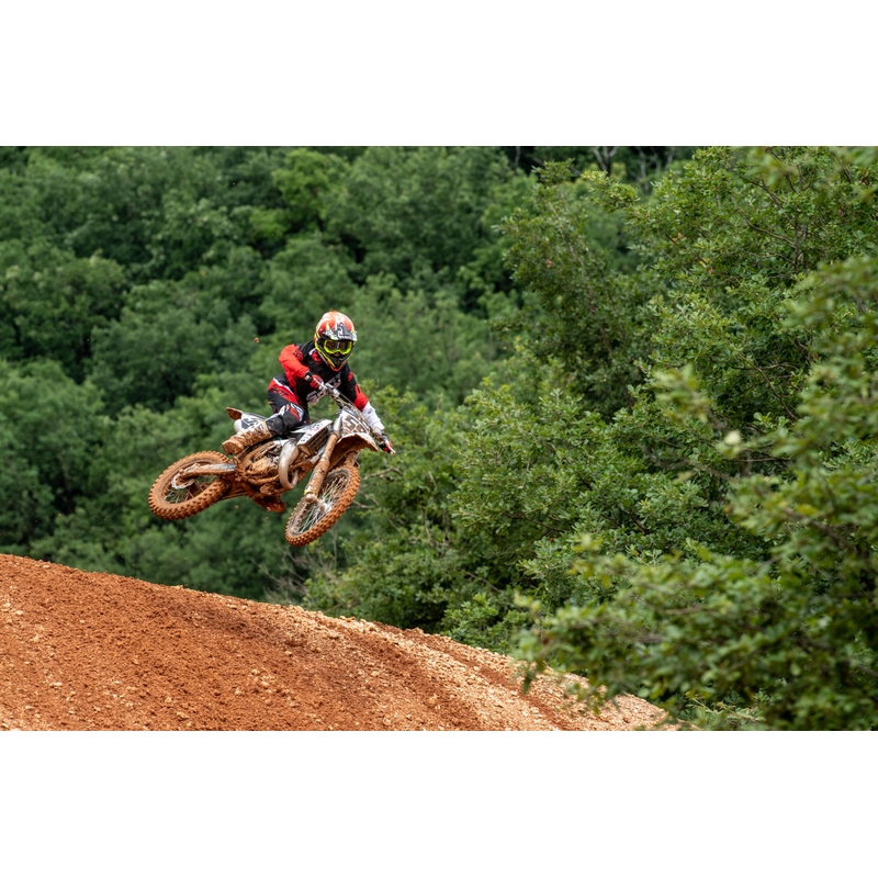 Pantaloni motocross pentru copii Shot DEVO Ultimate negru-roșu