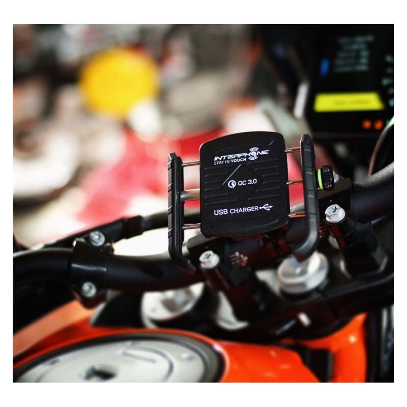 Suport universal pentru interfon Motocrab cu port USB