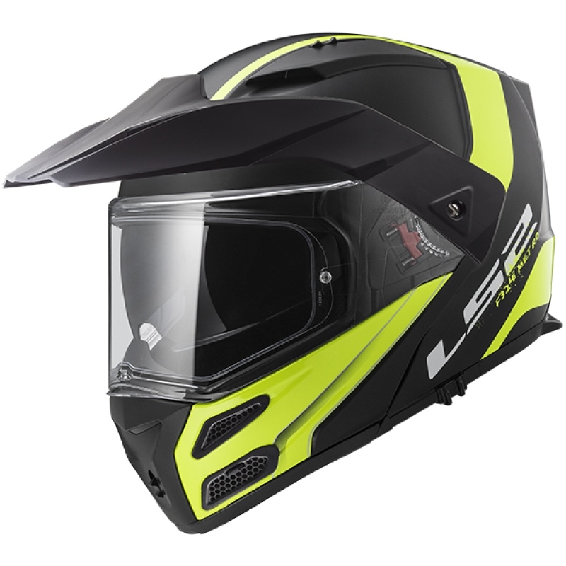 Cască de protecție LS2 FF324 Metro EVO Rapid negru-galben-fluo - clasa II
