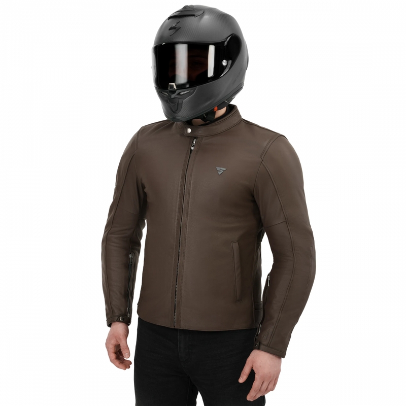 Geacă de motocicletă din piele Shima Hunter 3.0 maro