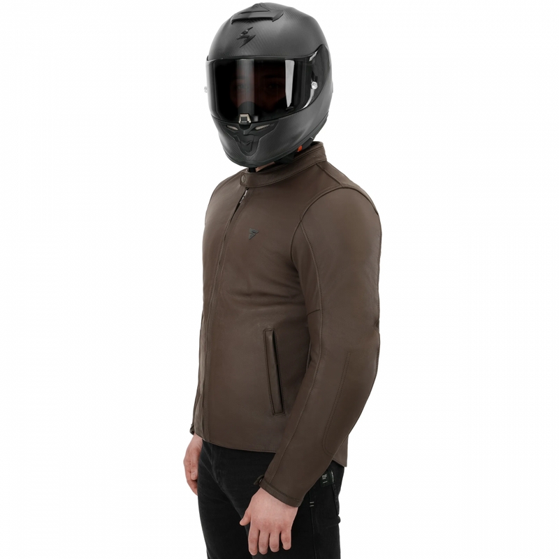 Geacă de motocicletă din piele Shima Hunter 3.0 maro