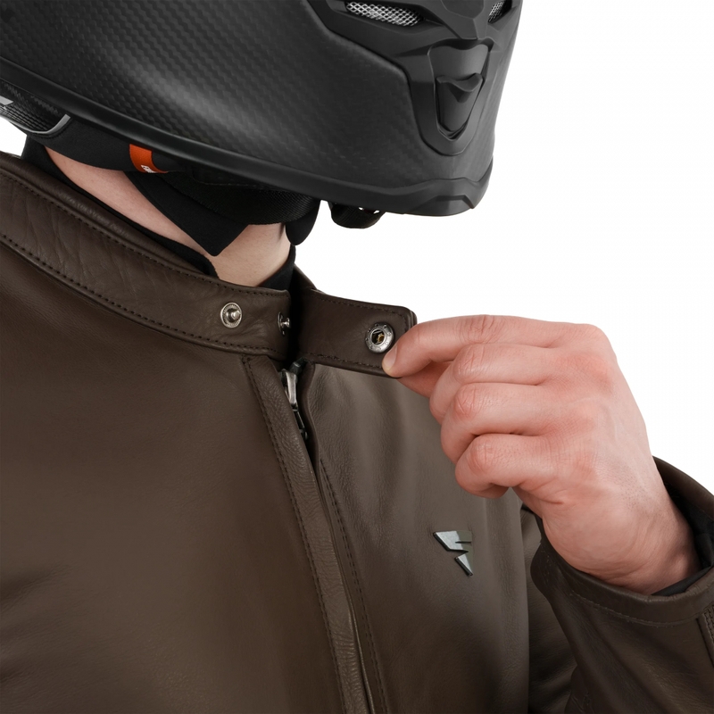 Geacă de motocicletă din piele Shima Hunter 3.0 maro