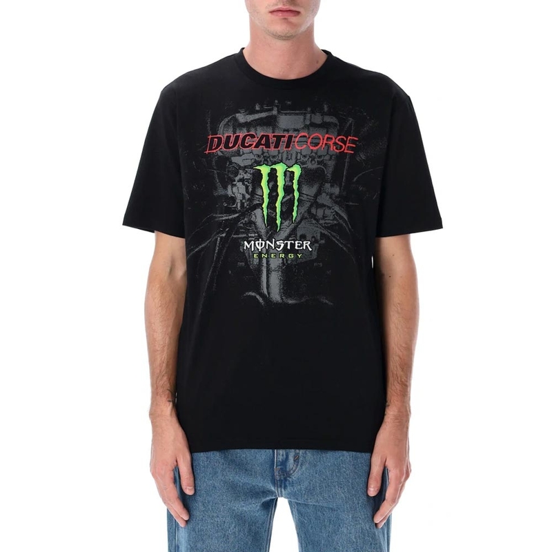 Tricou Ducati Corse Monster Energy negru