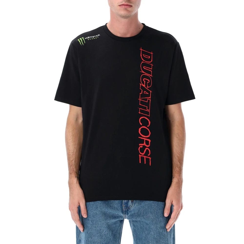 Tricou Ducati Corse Monster Energy cu logo negru