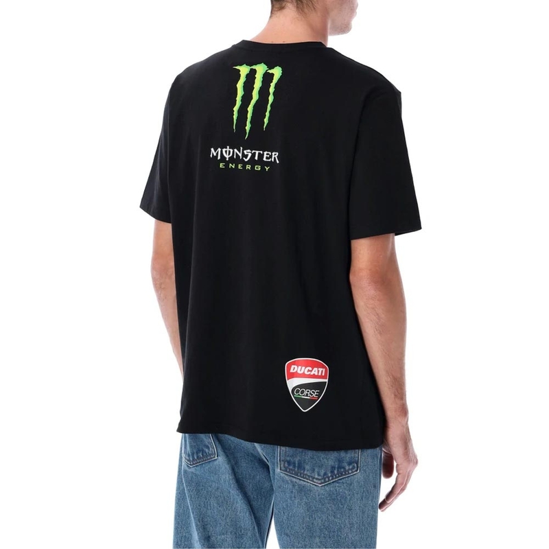Tricou Ducati Corse Monster Energy cu logo negru
