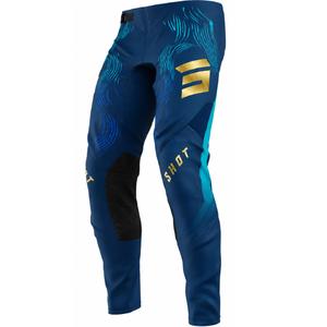 Pantaloni motocross Shot Aerolite Volt albaștri