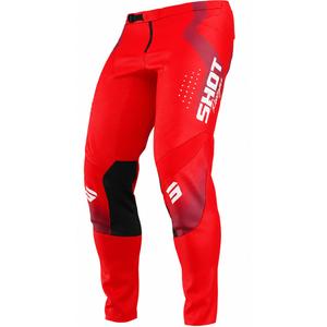 Pantaloni motocross Shot Contact Stream roșii