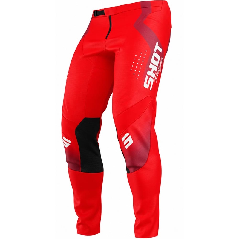 Pantaloni motocross Shot Contact Stream roșii