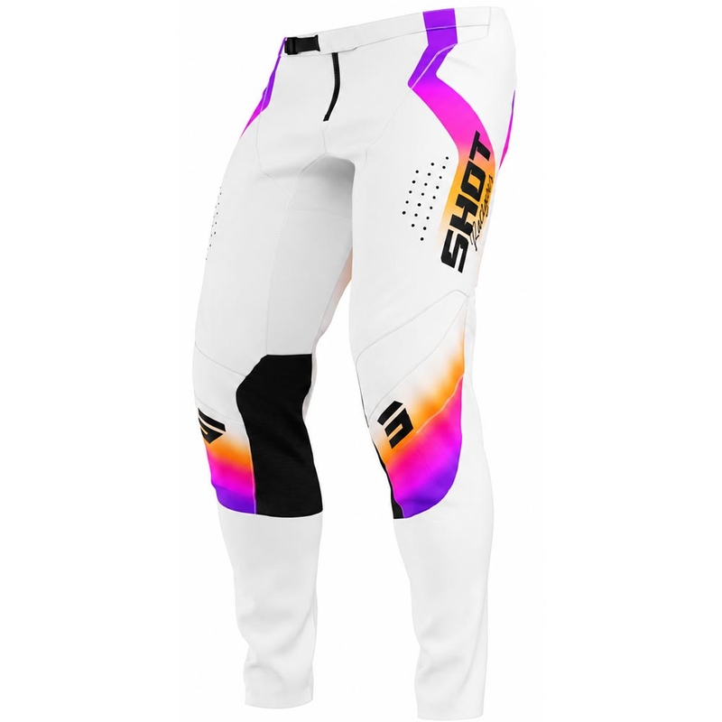 Pantaloni motocross Shot Contact Stream albi