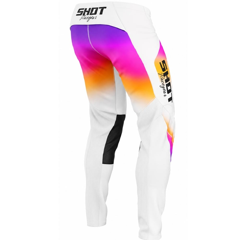 Pantaloni motocross Shot Contact Stream albi