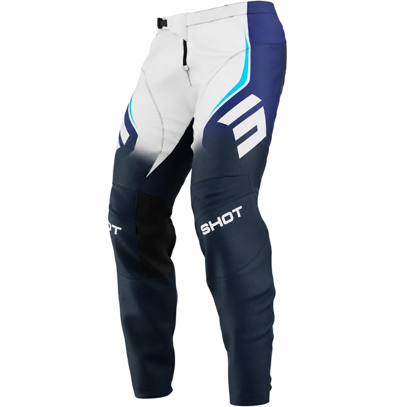 Pantaloni motocross Shot Devo Future albaștri