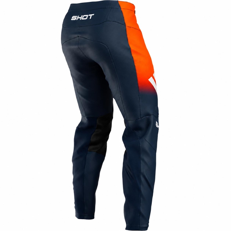 Pantaloni motocross Shot Devo Future albastru-portocaliu