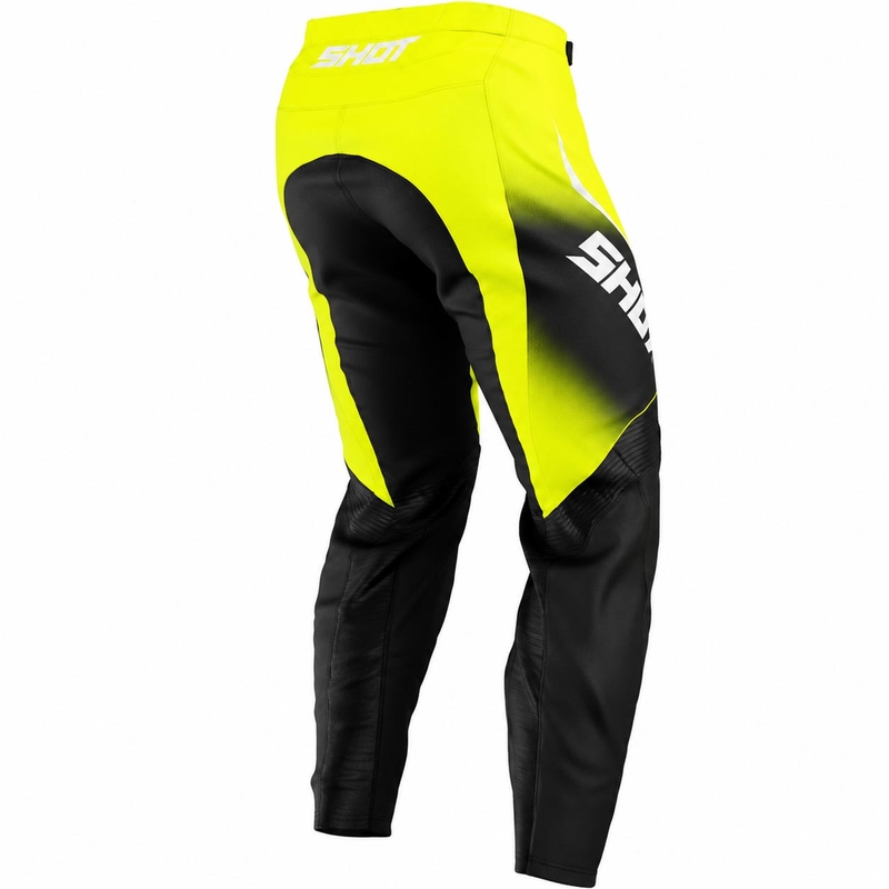 Pantaloni motocross Shot Draw Clash galben fluo