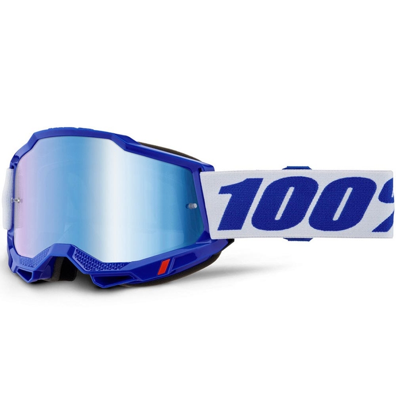 Ochelari motocross 100% Accuri 2 albaștri cu plexiglas albastru