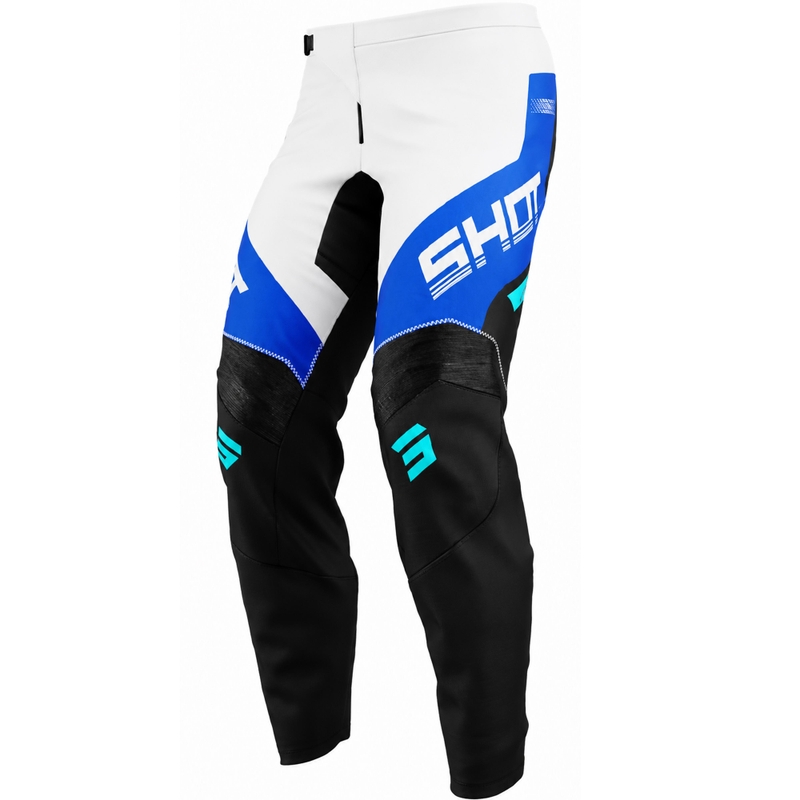 Pantaloni motocross Shot Draw Struck pentru copii, albaștri