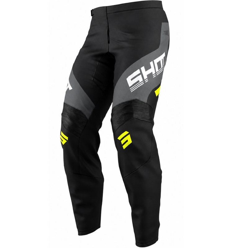 Pantaloni motocross Shot Draw Strike pentru copii, gri