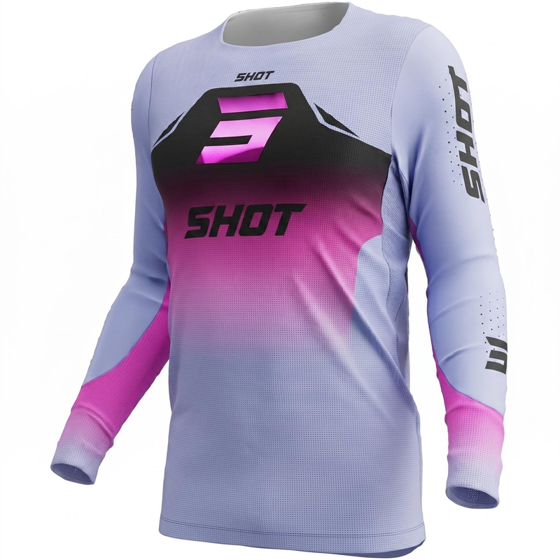 Tricou motocross Shot Aerolite Phase violet