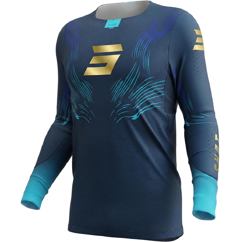 Tricou Motocross Shot Aerolite Volt albastru