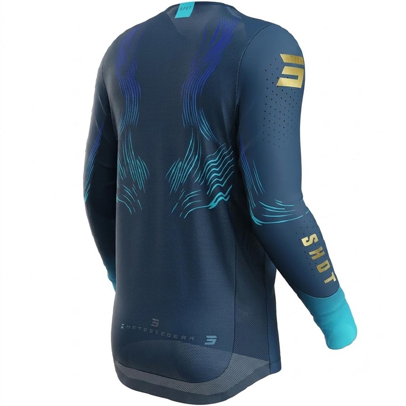 Tricou Motocross Shot Aerolite Volt albastru