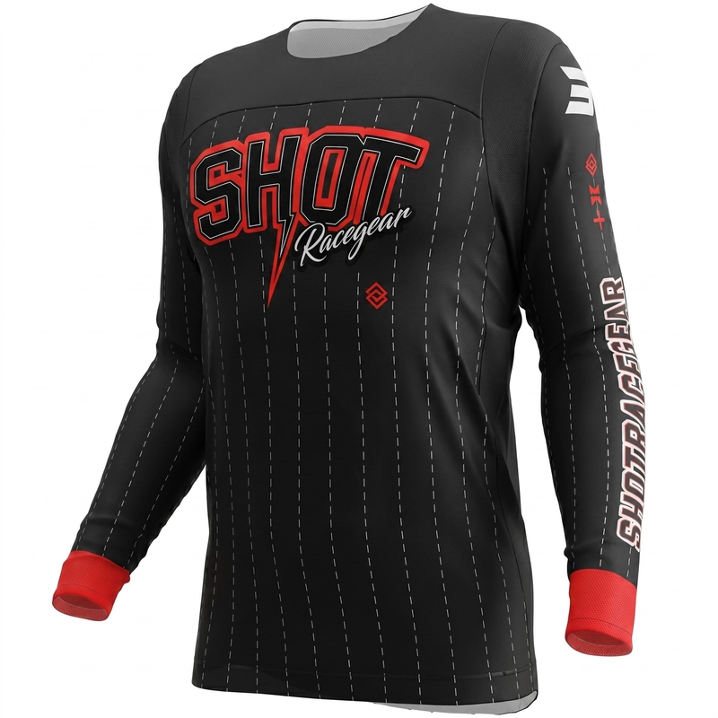 Tricou motocross Shot Contact Dawg negru