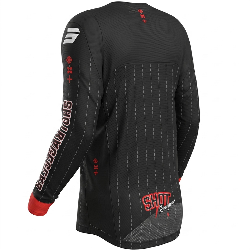 Tricou motocross Shot Contact Dawg negru