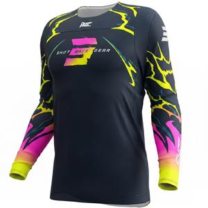 Tricou motocross Shot Contact Rac albastru