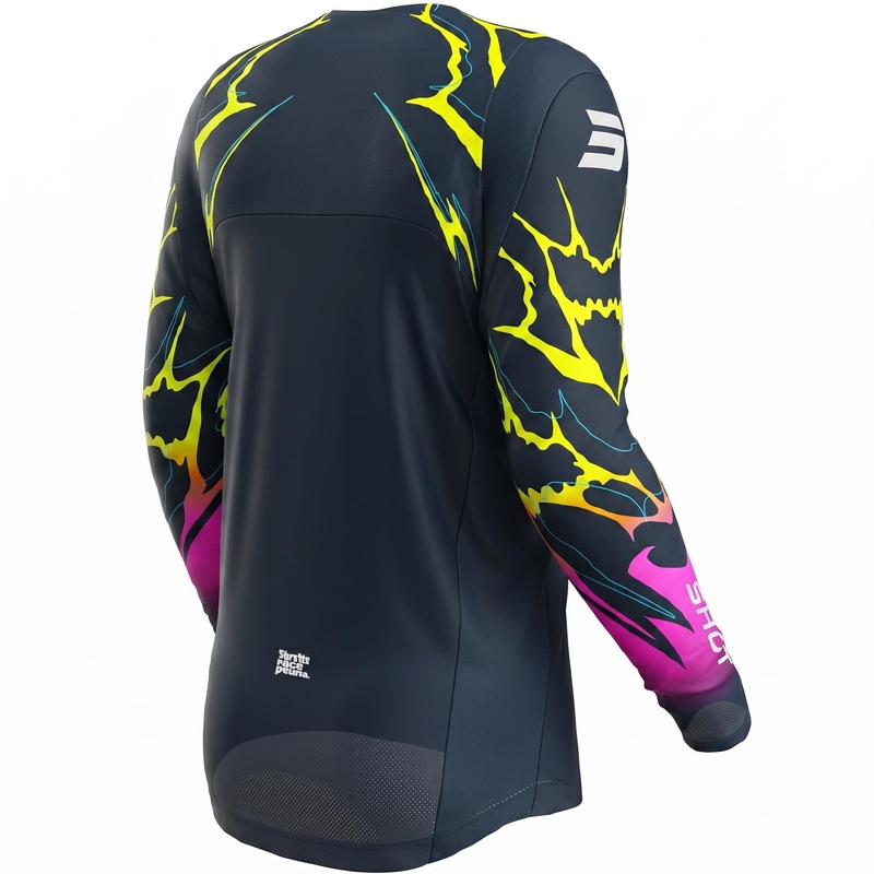 Tricou motocross Shot Contact Rac albastru