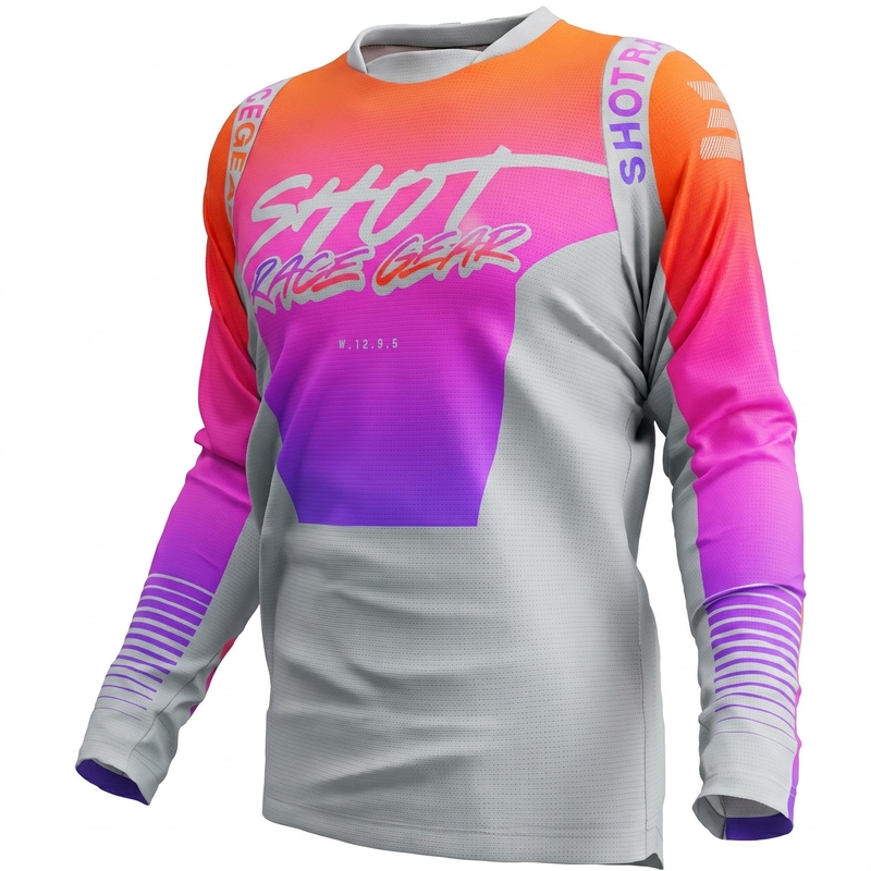 Tricou motocross Shot Devo Montana violet