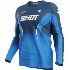 Tricou motocross Shot Draw Clash albastru