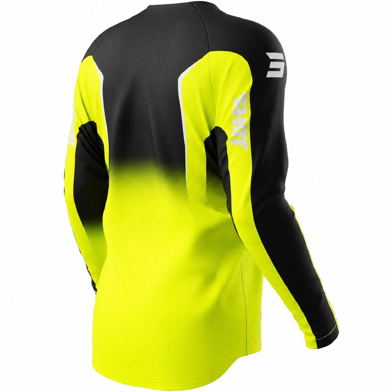Tricou motocross Shot Draw Clash galben fluo