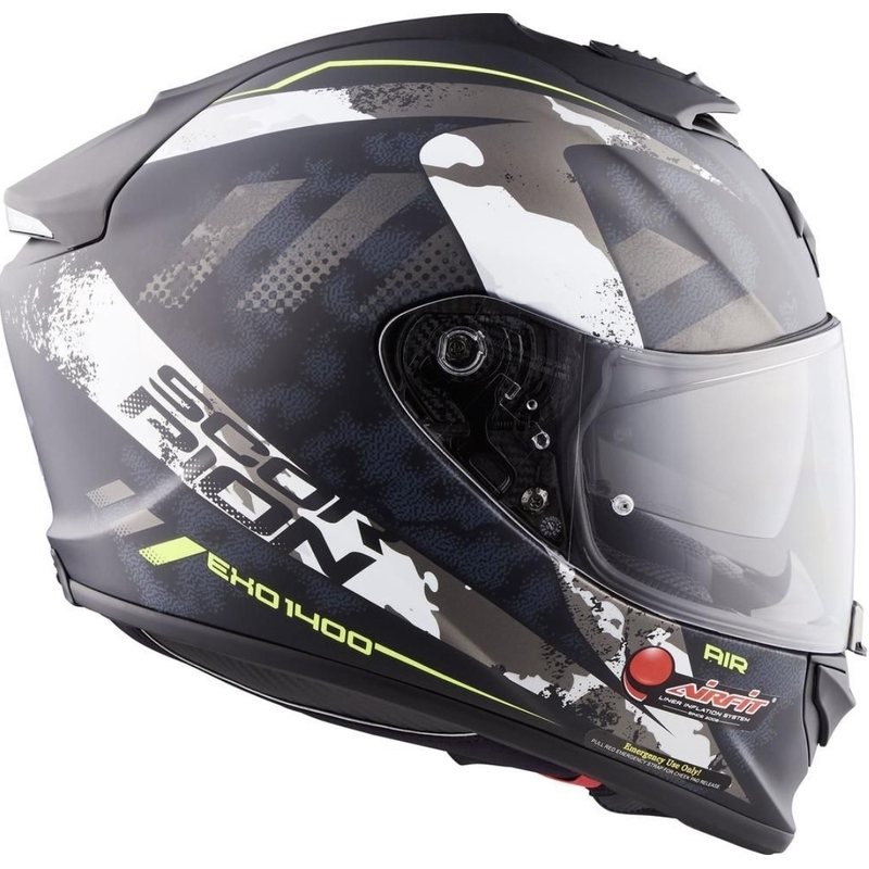 Cască integrală Scorpion EXO-1400 Air Sylex negru-argintiu