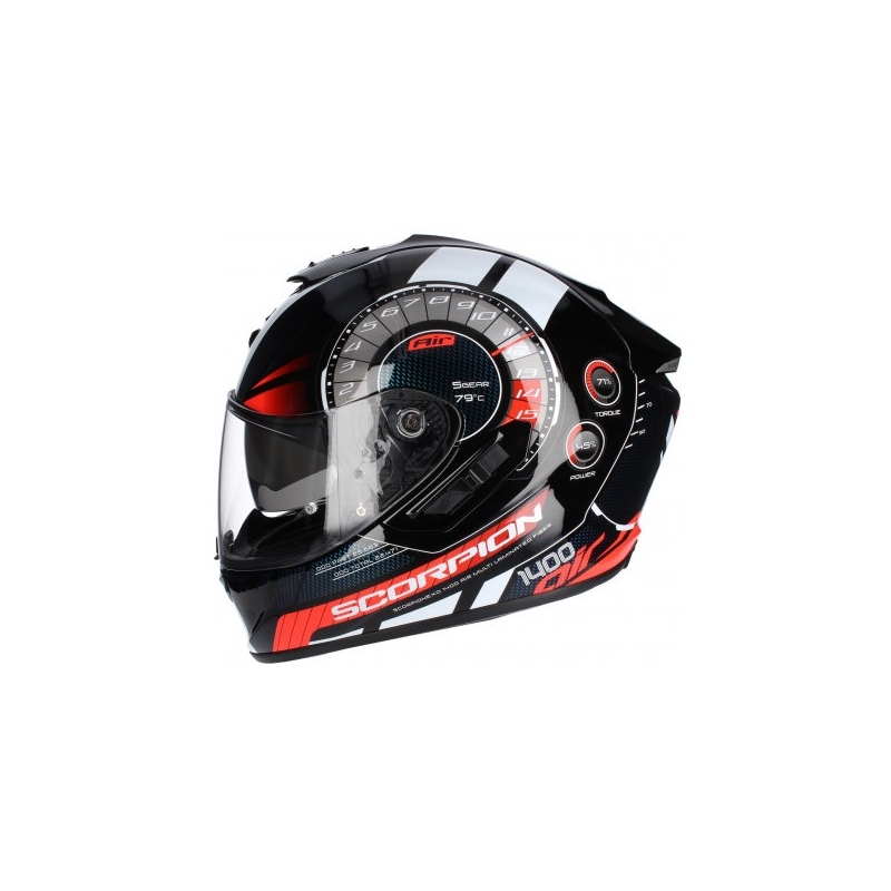 Cască integrală Scorpion EXO-1400 Air Torque negru-roșu
