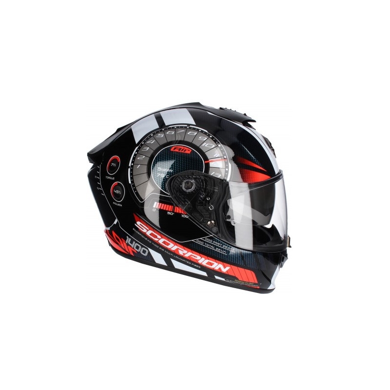 Cască integrală Scorpion EXO-1400 Air Torque negru-roșu