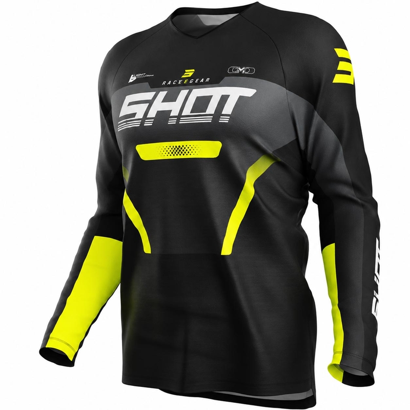 Tricou motocross Shot Draw Struck pentru copii, gri