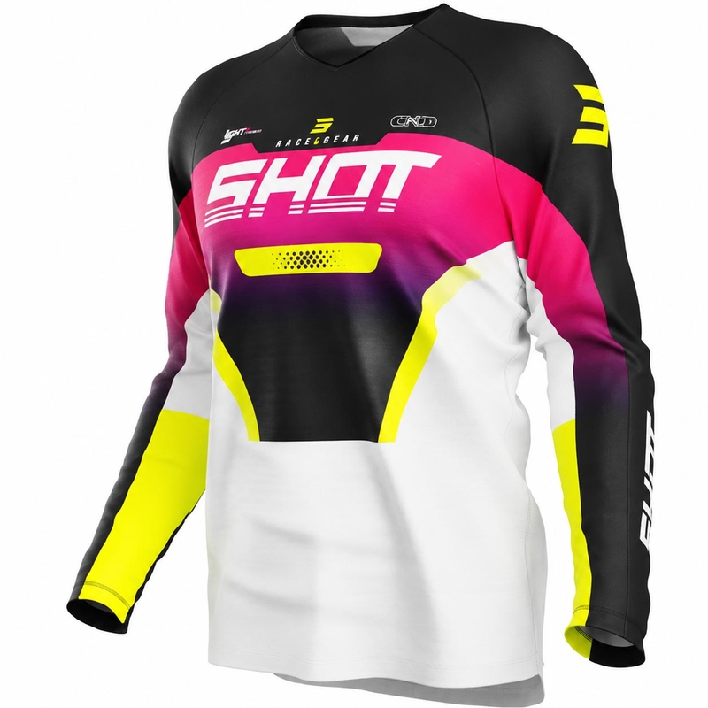 Tricou motocross Shot Draw Struck pentru copii, roz