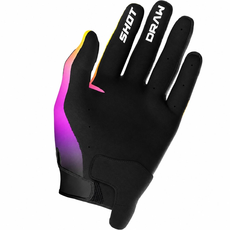 Mănuși motocross Shot Draw Shade roz-galben fluo