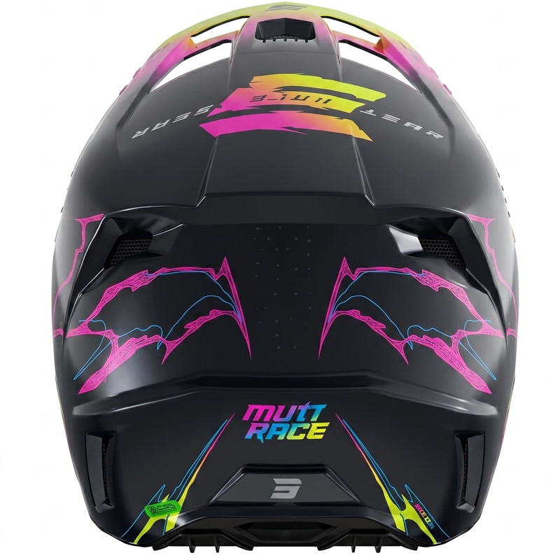 Cască motocross Shot Speed Rac albastru perlat
