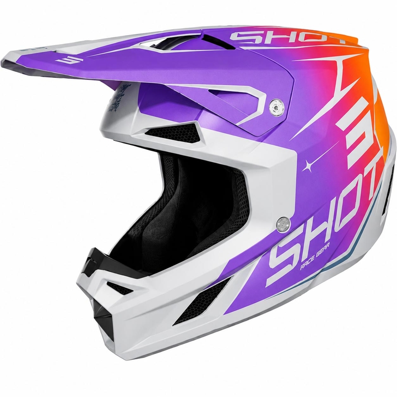 Cască motocross Shot Speed Side violet mat