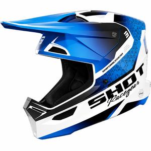 Cască de motocross Shot Furious Stream pentru copii, albastru lucios