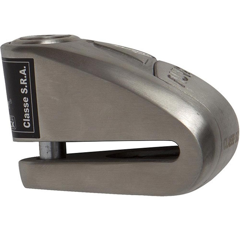 Blocator disc de frână Auvray B-Lock 10 cu alarmă 120 dB, oțel argintiu