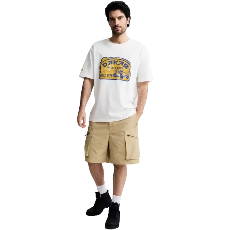 Tricou Dakar pilot alb