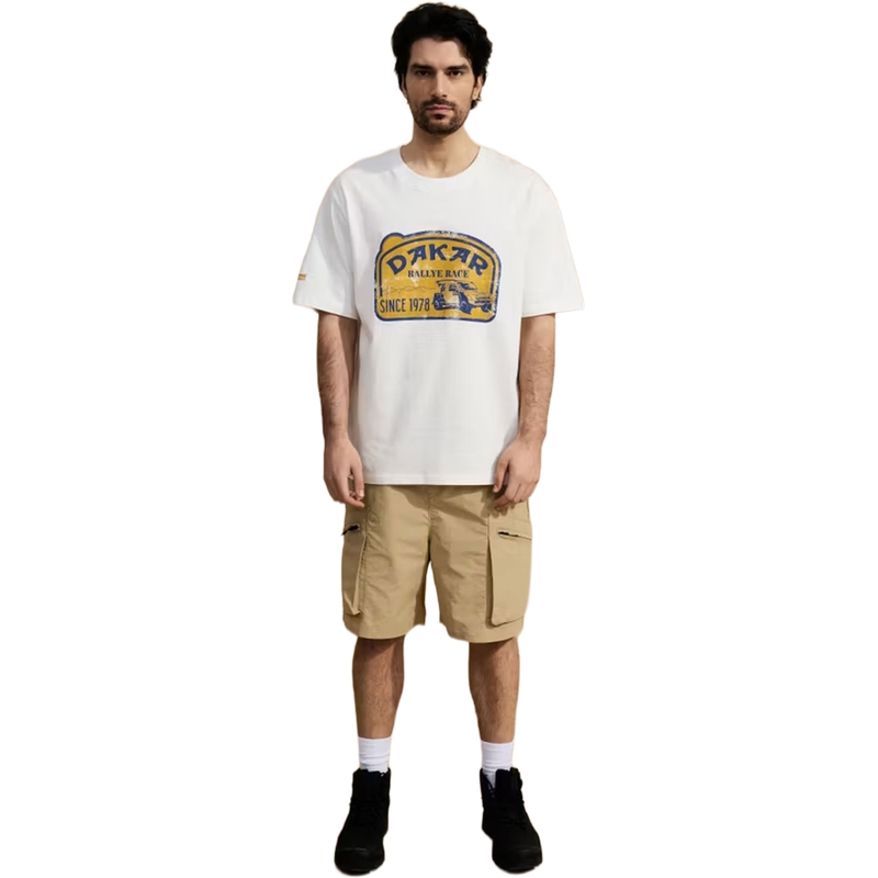 Tricou Dakar pilot alb
