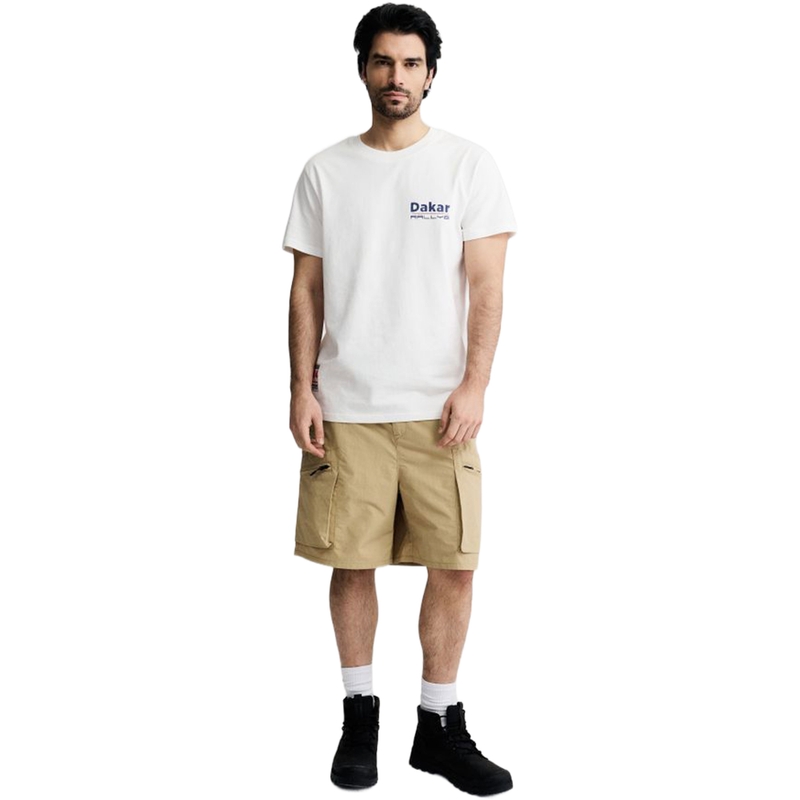 Tricou Dakar Car alb