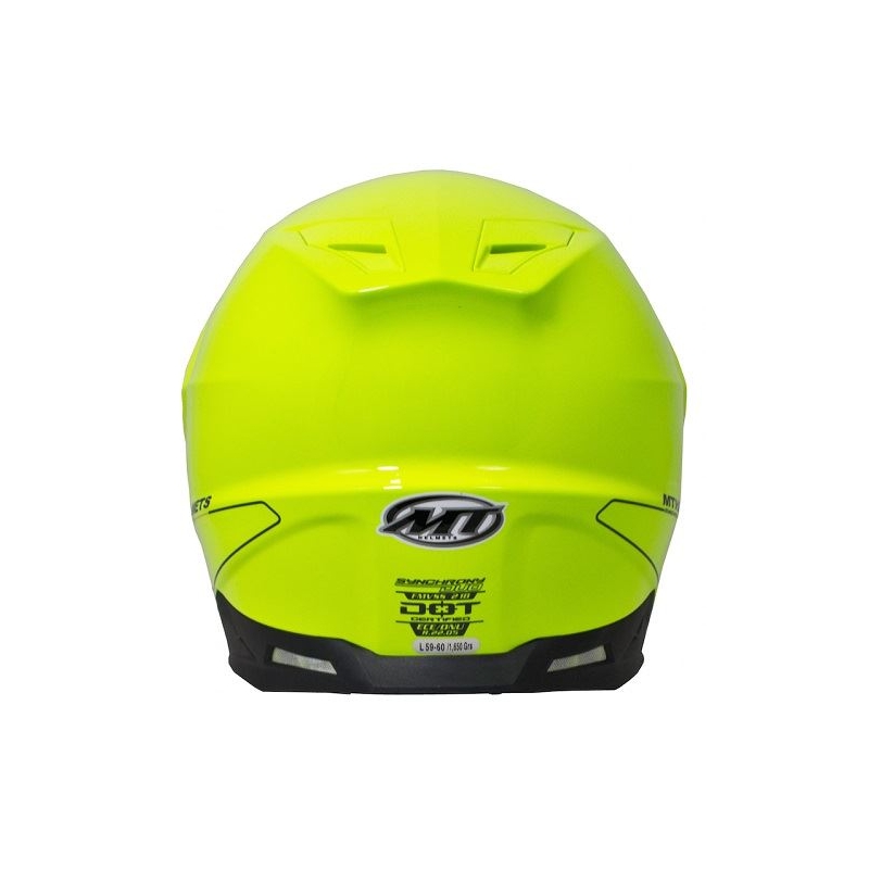 Cască de enduro MT Synchrony Duosport SV galben fluo výprodej lichidare