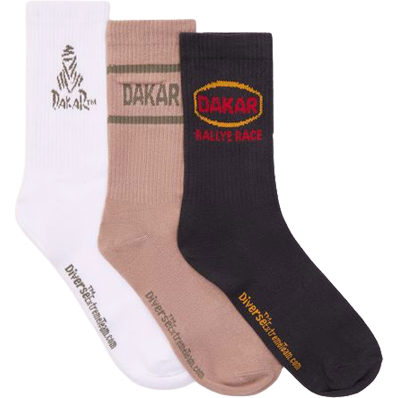 Set șosete DAKAR Athlan 3Pack II gri-alb